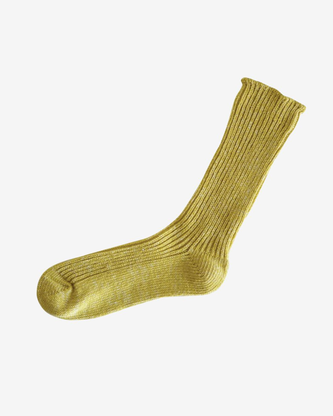 Nishiguchi Kutsushita Boston Hemp Cotton Sock - Vintage Yellow_Simple_Beautiful_Things