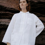 Mungo Linen Pyjama Set - Chalk