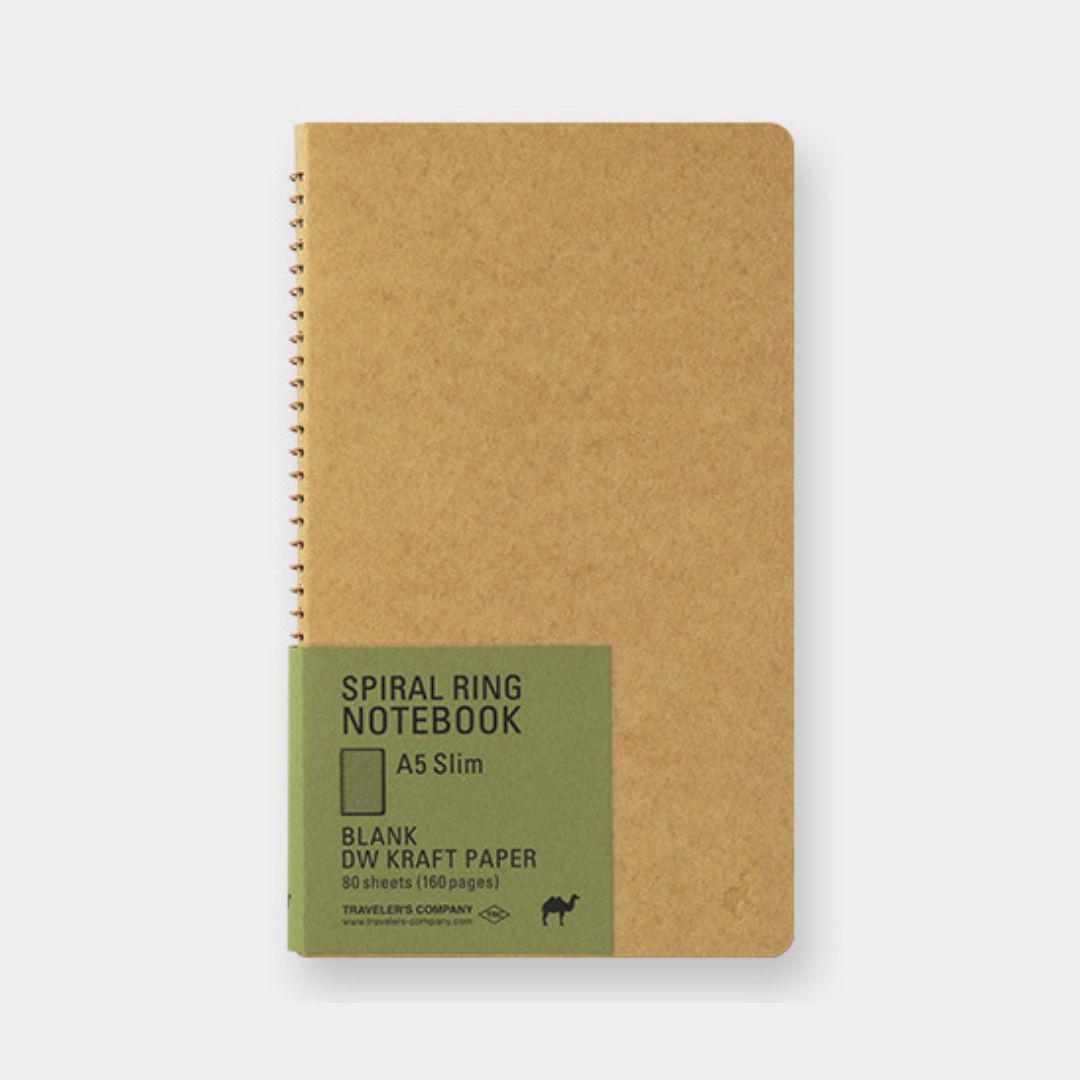 Traveler's Company - Spiral Ring Notebook Kraft Paper_A5_Slim_Simple_Beautiful_Things