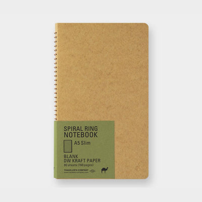 Traveler's Company - Spiral Ring Notebook Kraft Paper_A5_Slim_Simple_Beautiful_Things