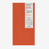 Traveler's Notebook 2027 Monthly Diary Refill