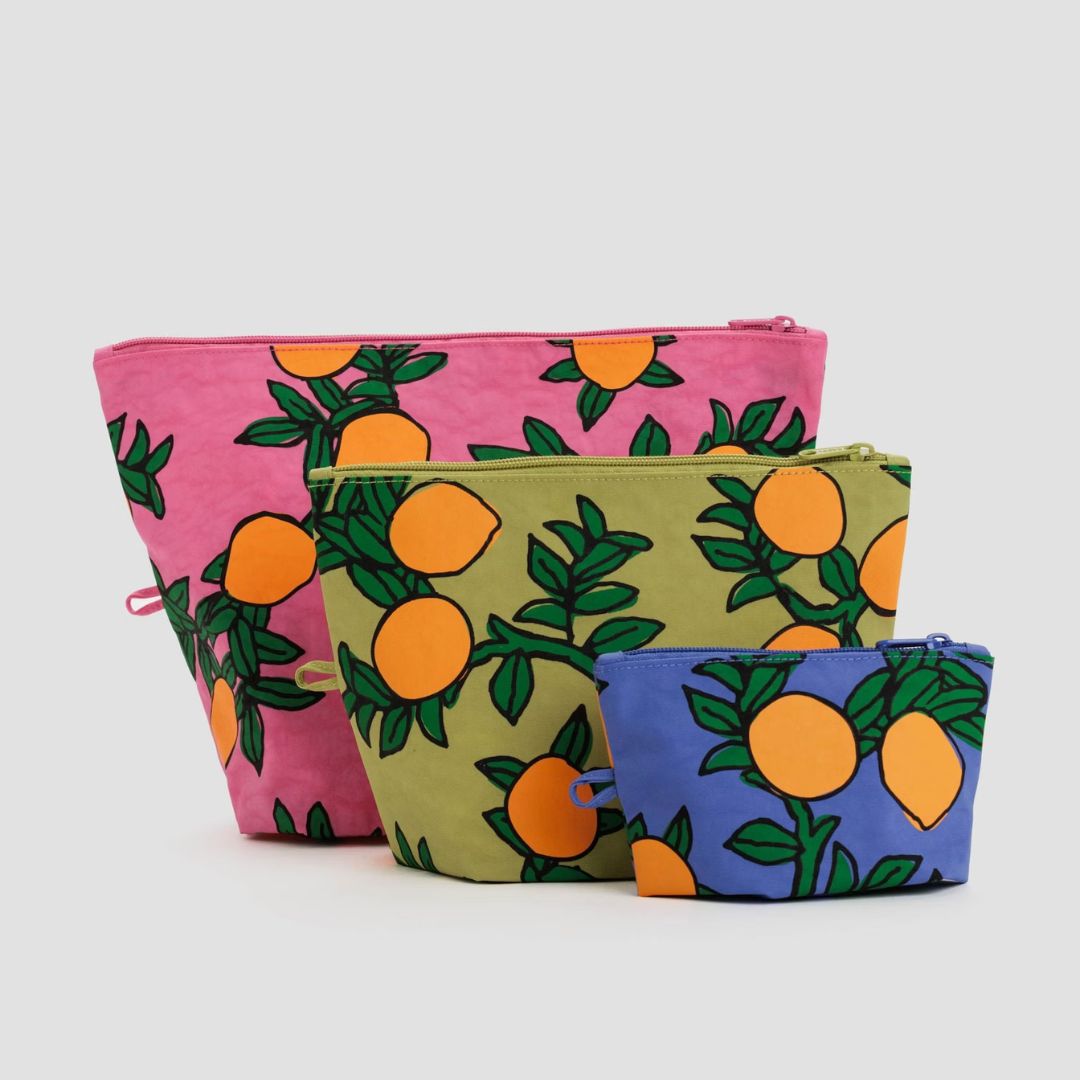 Baggu Go Pouch Set - Orange Trees_Simple_Beautiful_Things