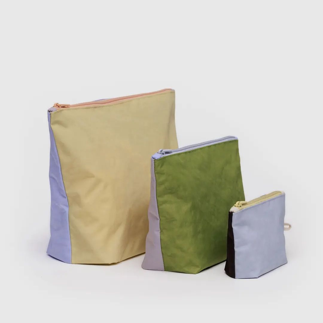 Baggu Go Pouch Set - Pastels Colourblock_Simple_Beautiful_Things