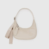 Baggu Recycled Leather Crescent Bag Small - Stone_Simple-Beautiful_Things