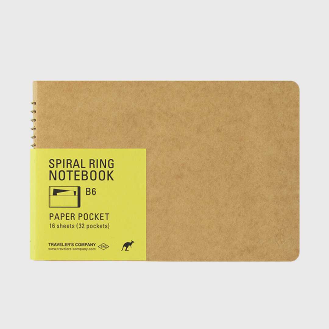 Traveler's Company - Spiral Ring Notebook Paper Pocket_Simple_Beautiful_Things