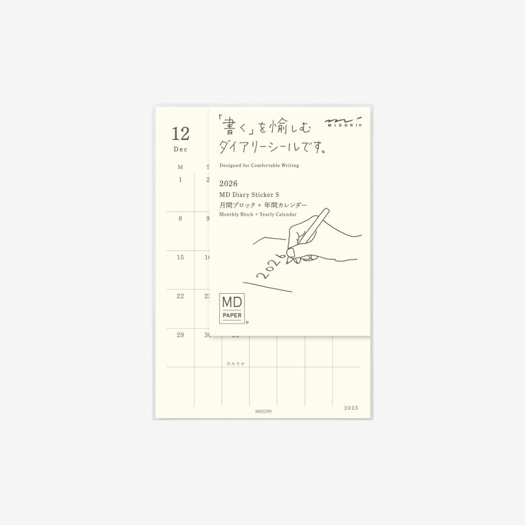 Midori MD - 2026 Diary Stickers