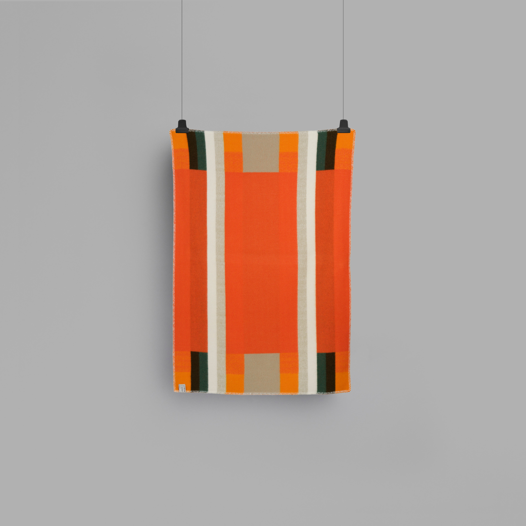 Roros Tweed Mikkel Throw - Orange Simple Beautiful Things