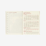 Traveler's Notebook 2027 Monthly Diary Refill - Passport Size