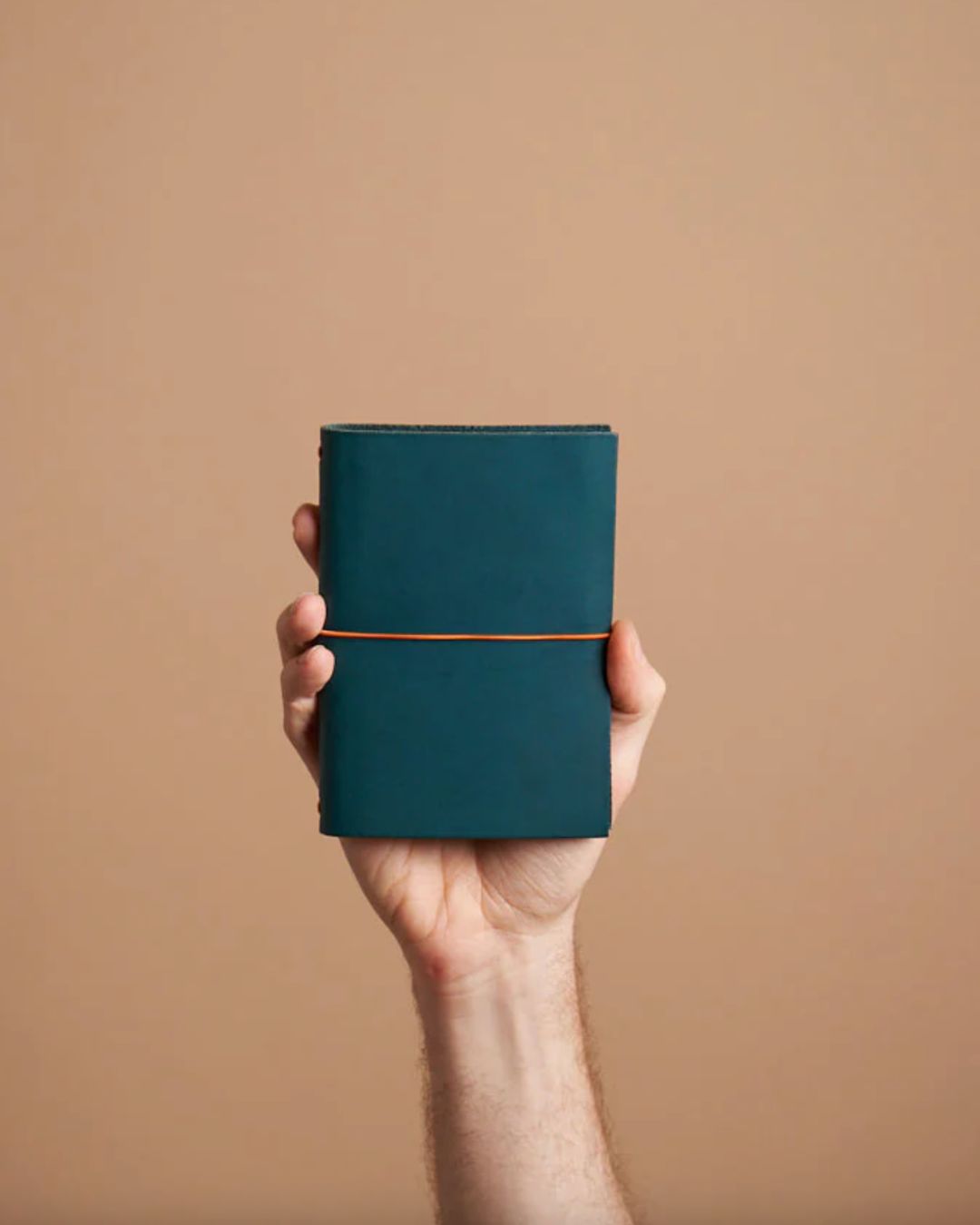 Paper Republic Grand Voyageur Leather Journal - Pocket_Petrol_Blue