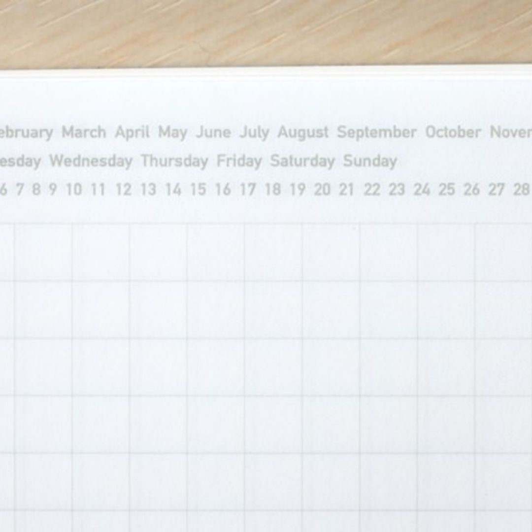 Stalogy Notebook 365 Days A6 Grid Black