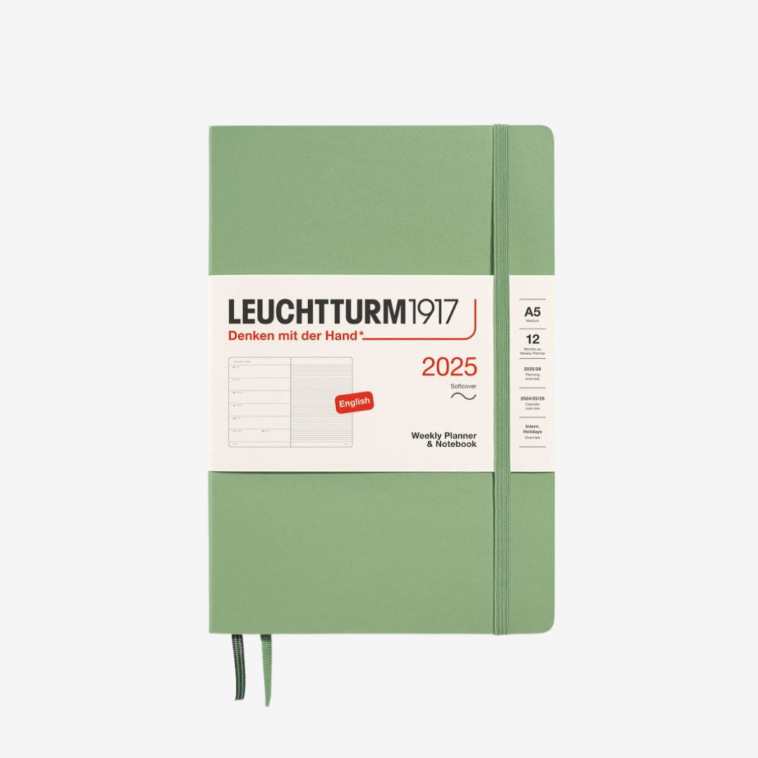 Leuchtturm1917 Weekly Planner & Notebook 2025 - A5_Sage