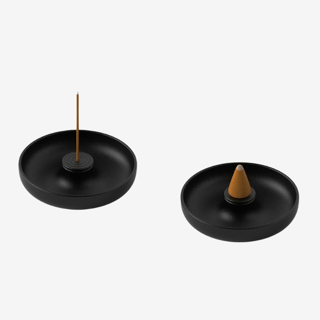 Incense and Candle holder- Zinc Round