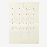 Midori MD - 2027 Folded Wall Calendar - A3
