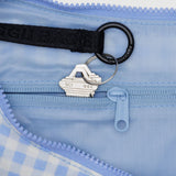 Baggu Nylon Crossbody Bag Medium - Light Blue Gingham