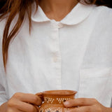 Mungo Linen Pyjama Set - Chalk