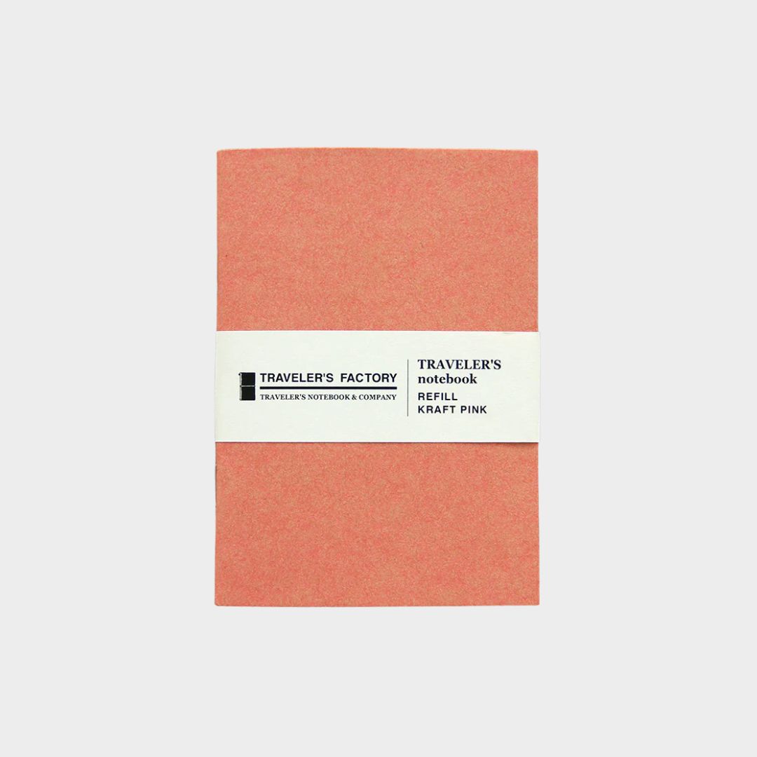 Traveler's Factory Refill - Kraft Pink Passport size