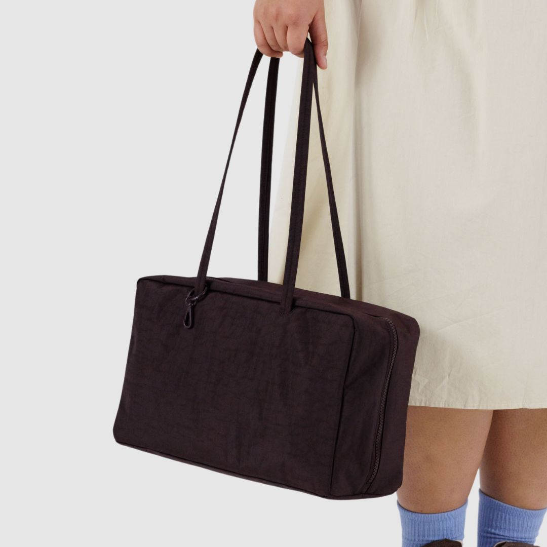 Baggu Bowler Bag Medium - Chocolate Plum