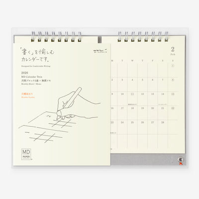 Midori MD - 2026 Desk Calendar Twin_Simple_Beautiful_Things