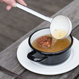 Riess Enamel Pot Black/White