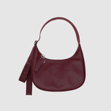Baggu Recycled Leather Crescent Bag Medium - Mahogany