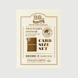 TRAVELER’S notebook Card Size 20th Anniversary Set - Brown