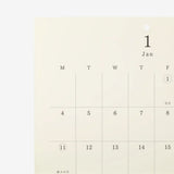Midori MD - 2027 Folded Wall Calendar - A3