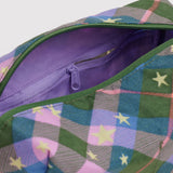 Baggu Dopp Kit - Green Star Plaid