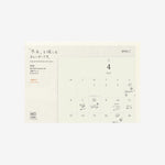 Midori MD - 2026 Folded Wall Calendar - A4_Simple_Beautiful_Things