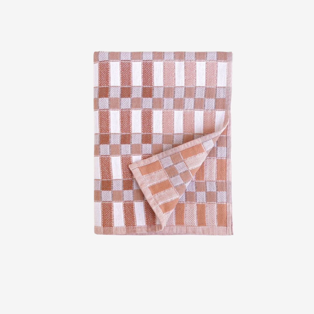 Mungo Tea Towel  Pocket Weave - Papaya_Simple_Beautiful_Things