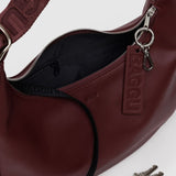 Baggu Recycled Leather Crescent Bag Medium - Mahogany