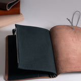 Roterfaden Refillable Notebook & Organiser (Taschenbegleiter)  - Leather Dark Brown