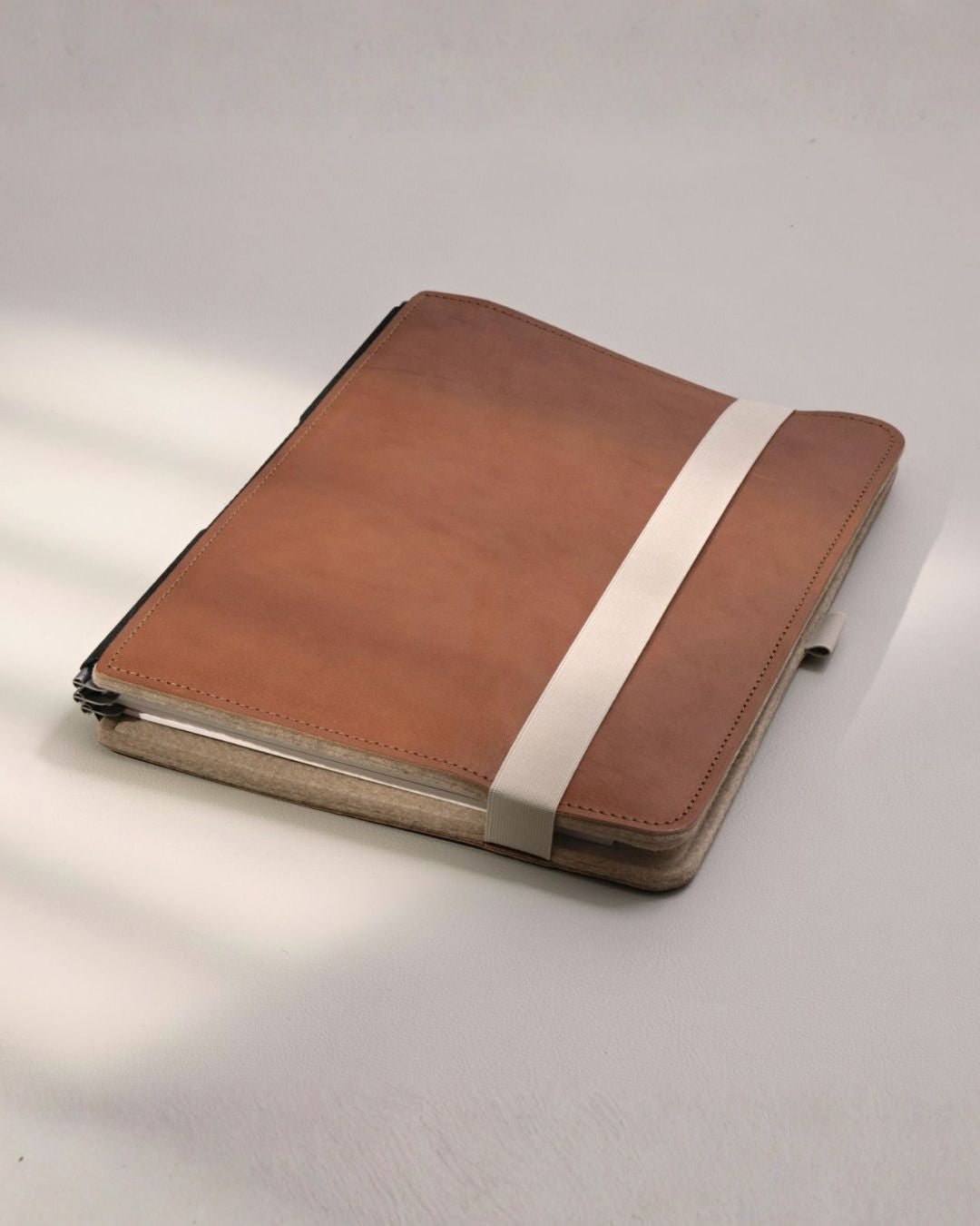 Roterfaden Refillable Notebook (Taschenbegleiter) - Leather Cognac Large_Simple_Beautiful_Things