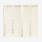 Traveler's Notebook 2027 Weekly Vertical Refill