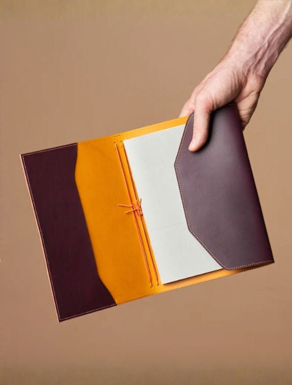 Paper Republic Leather Trifold - A5