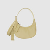Baggu Recycled Leather Crescent Bag Small - Straw_Simple_Beautiful_Things