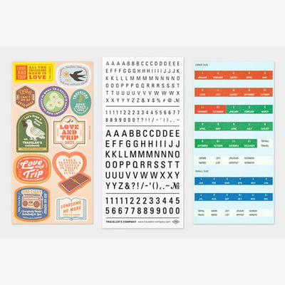 Traveler's Notebook Sticker Set 2025