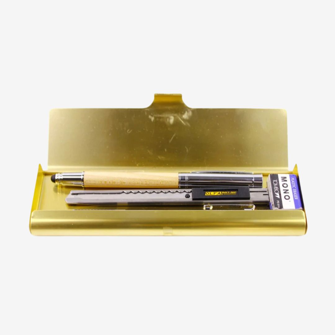 Diarge Brass Pen Case