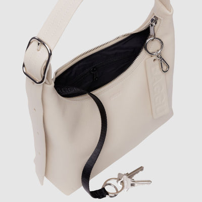 Baggu Recycled Leather Shoulder Bag Mini - Stone