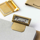 Traveler's Company - Brass Index Clip