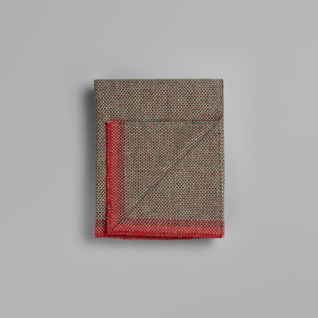 Roros Tweed Una Throw - Green/Red_Simple_Beautiful_Things