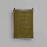 Roros Tweed Wool Throw Kassett - Moss Green / Light Blue Grey