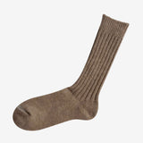 Nishiguchi Kutsushita Praha Wool Ribbed Socks - Beige_Simple_Beautiful_Things
