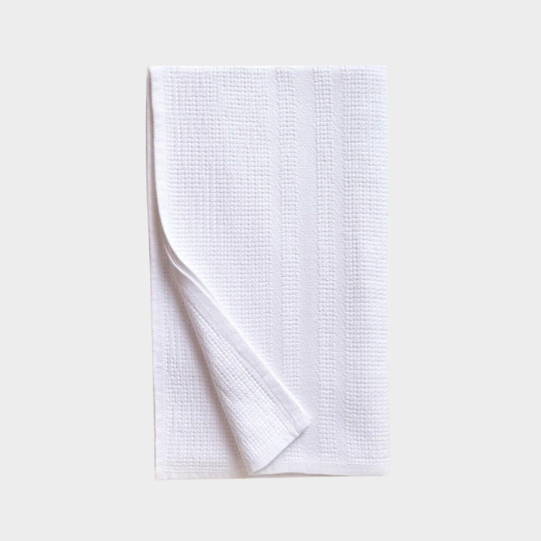 Mungo Organic Block Rib Towel - White_Simple_beautiful_Things