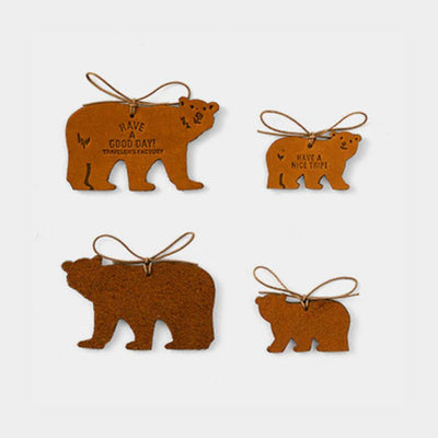 TRAVELER'S Factory Limited Edition Leather Tag - Bear