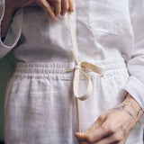 Mungo Linen Pyjama Set - Chalk