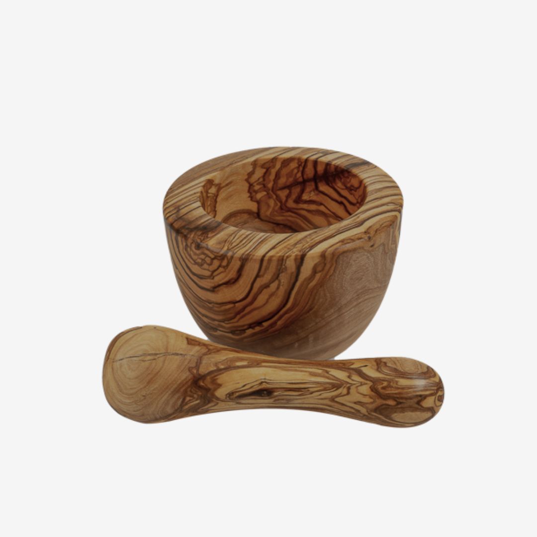 Berard Mortar & Pestle Olivewood 12cm_Simple_Beautiful_Things