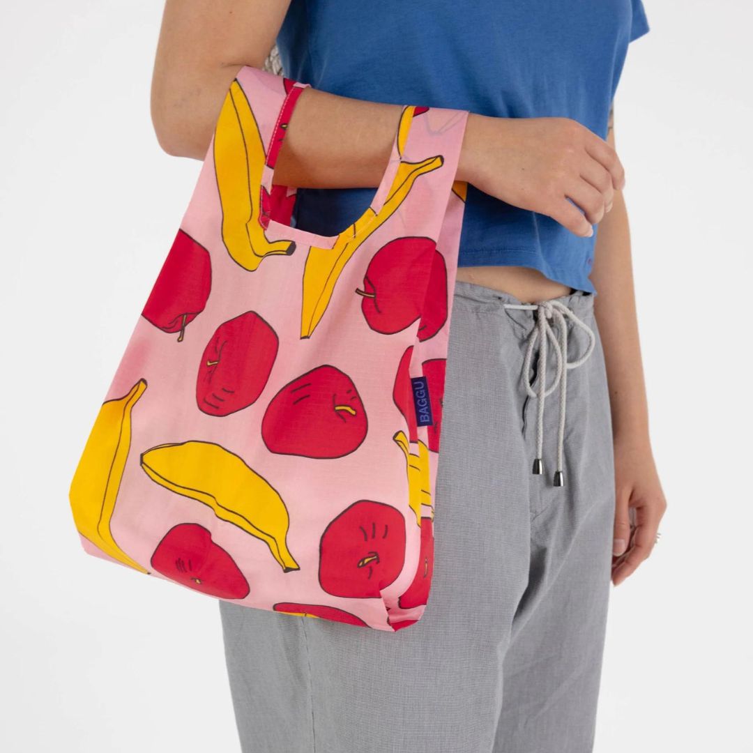 Baggu Baby Baggu - Light Pink Apples & Bananas