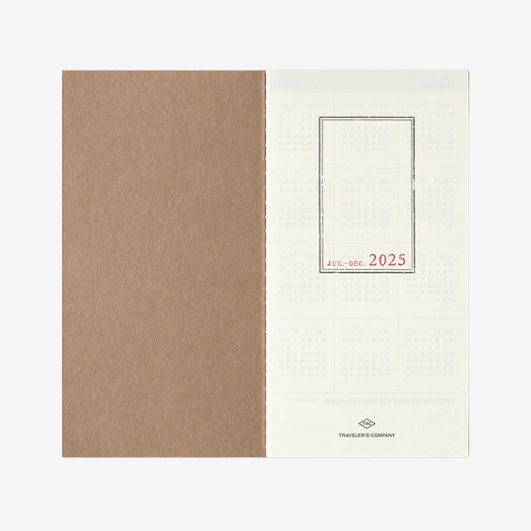 Traveler's Notebook 2025 Week + Memo (Jul - Dec)