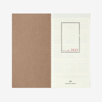 Traveler's Notebook 2025 Week + Memo (Jul - Dec)