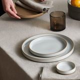 Hasami Porcelain Plate - Gloss Grey